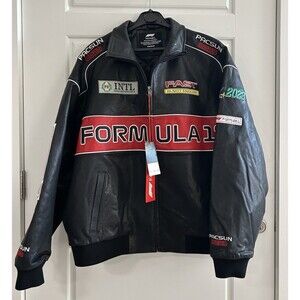 Formula 1 x PacSun Leather Pole Position Jacket Size XL Limited Edition New